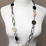 Lava Stone and Wooden Bead Necklace